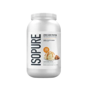 Isopure Zero Carb 100% Proteína Pura de Aislado de Suero, Libre de Lactosa, Libre de Gluten, con Vitaminas, Vainilla Cremosa, 25g de Proteína por Porción, 3 Libras, 44 Porciones