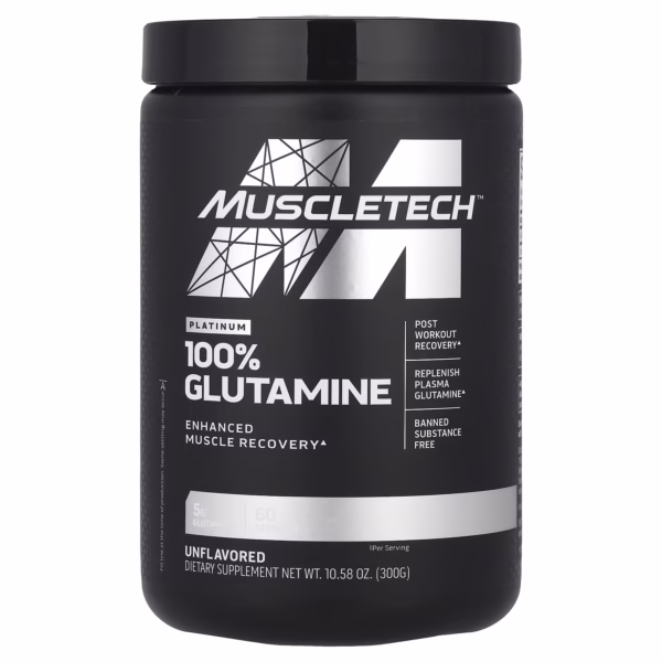 MUSCLETECH 100% Glutamina (60 servicios)