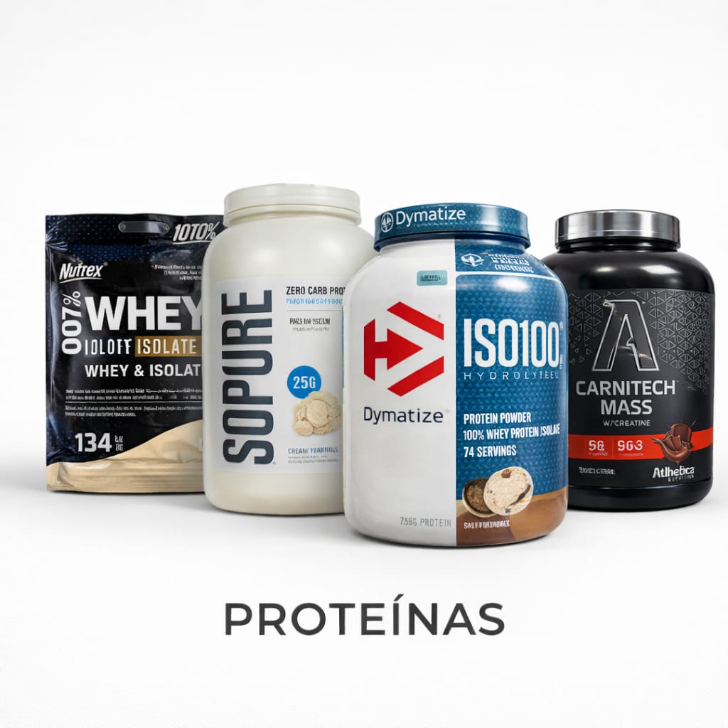 Proteínas en polvo whey isolate y mass gainer en Dasha Fitness