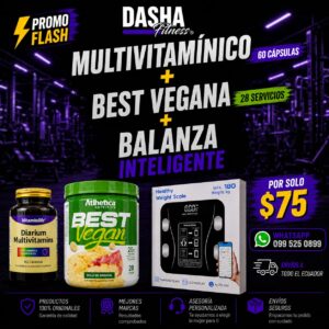Best Vegana 28 ser+Multivitaminico 60 cap+Balanza inteligente