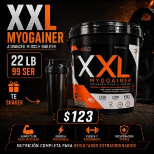 MYO GAINER XXL 22 LIBRAS 99 SERVICIOS+ SHAKER
